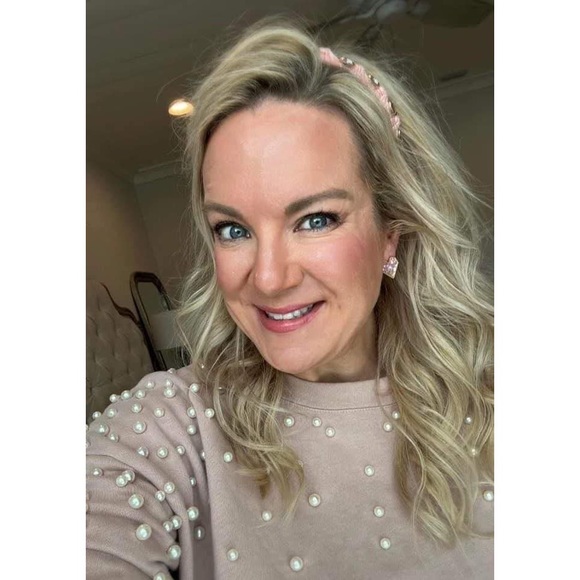 NEW Pink Glitter Heart Earrings - Picture 5 of 6